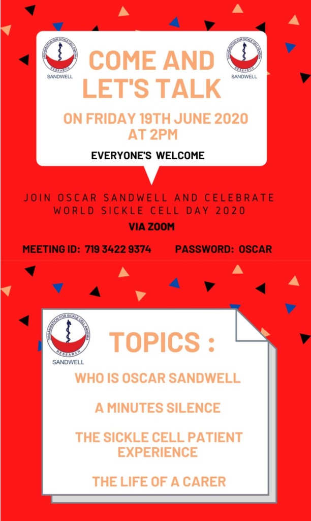 OSCAR Sandwell World Sickle Cell Day Event